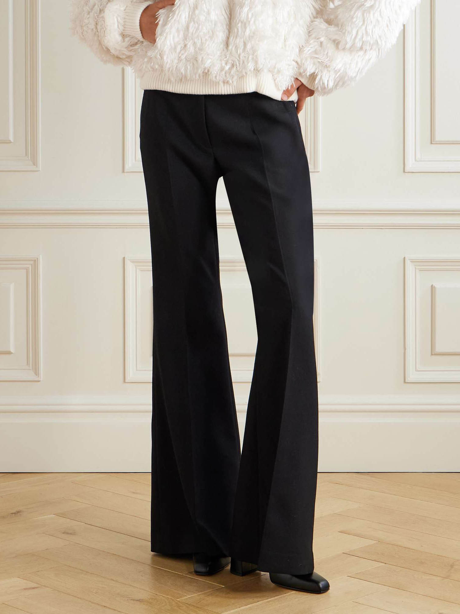 Exquisite High-waisted Flared Pants