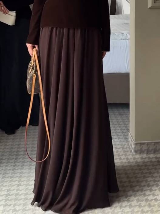 Vintage Velvet Shirt And Skirt Suit-Skirt