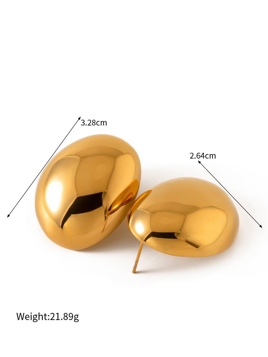 Oval Bean Earrings