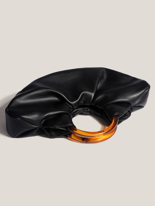 Curved Acrylic Handle Tote Bag