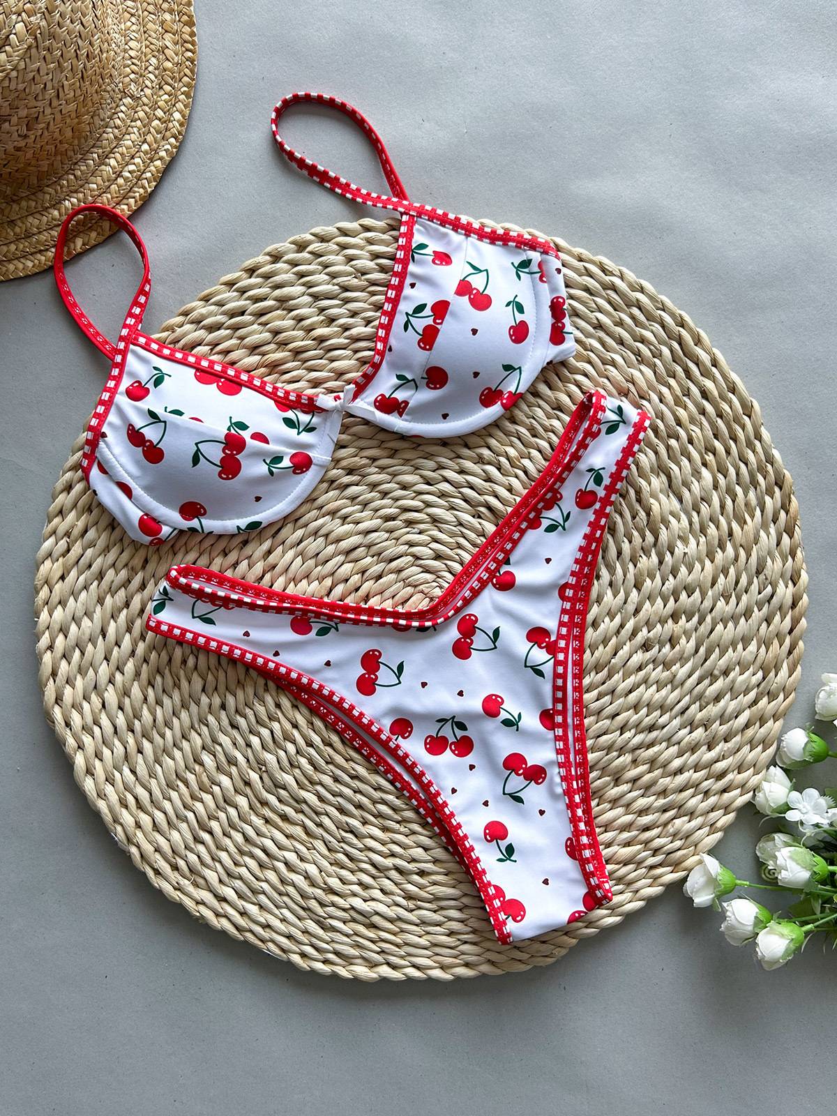 Printed Bikini Two-Piece Set