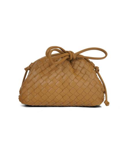 Minimalist Hand-Woven Clutch Shoulder Bag