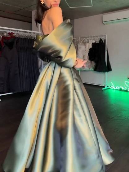 Tube Top High-waisted A- Line Midi Dress