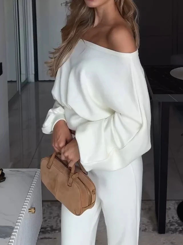White Off-The-Shoulder Top