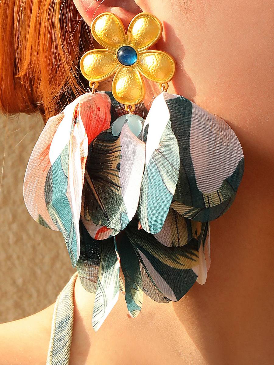 Colorful Petal Earrings