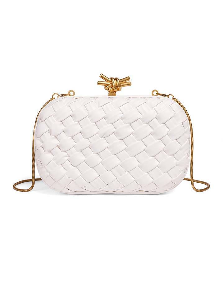 Woven Clutch Chain Bag