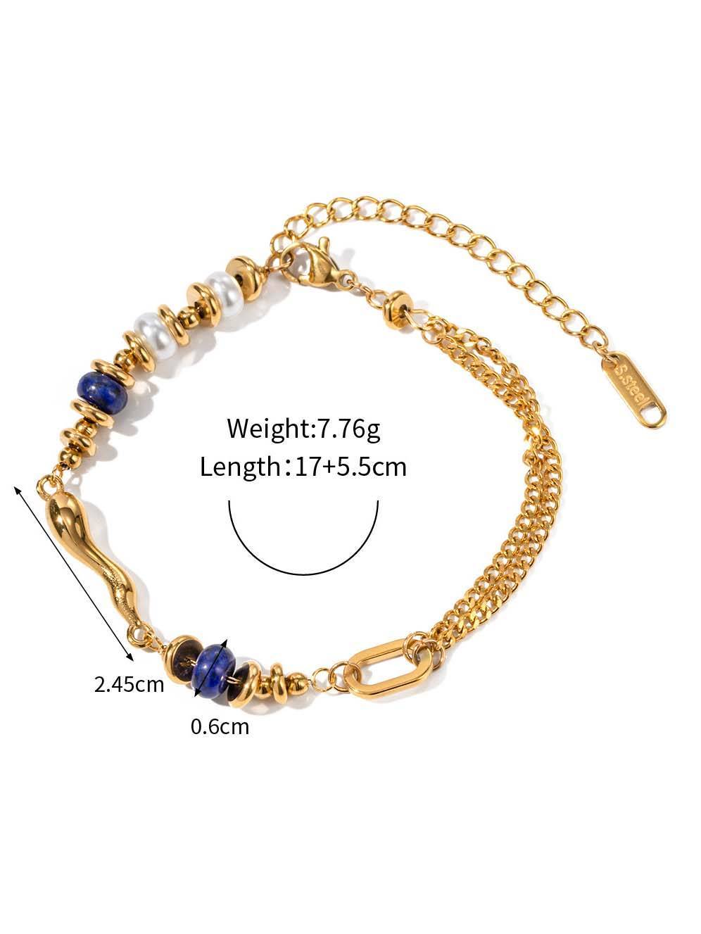 Pearl Metal Bracelet