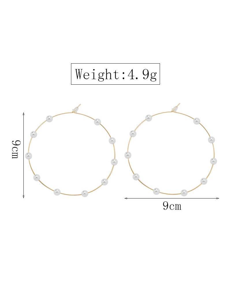 Pearl Circle Earrings