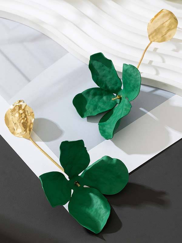 Flower Tassel Earrings