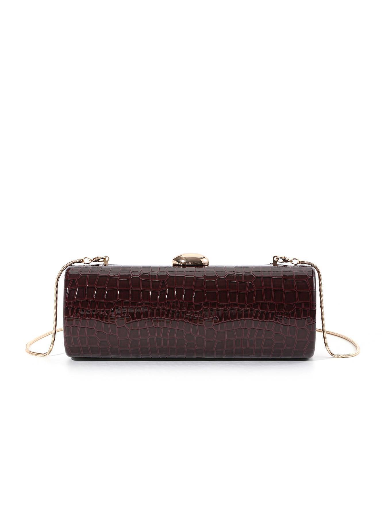 Minimalist Crocodile Pattern Handbag Chain Bag