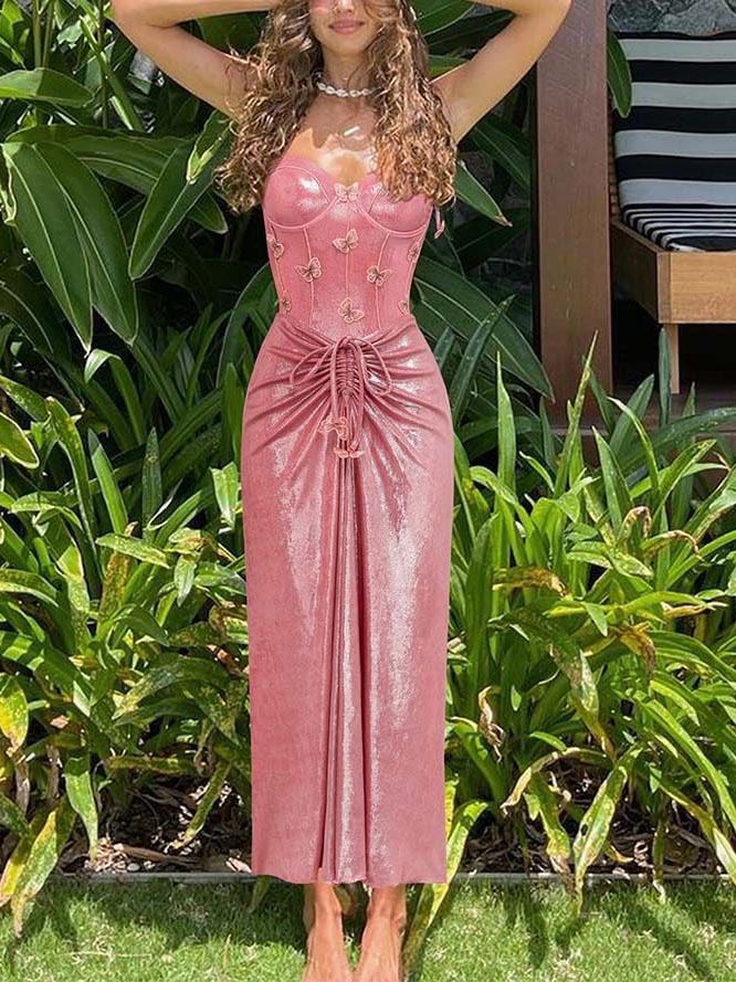 Sweetie Butterfly Embellished Pleated Skirt