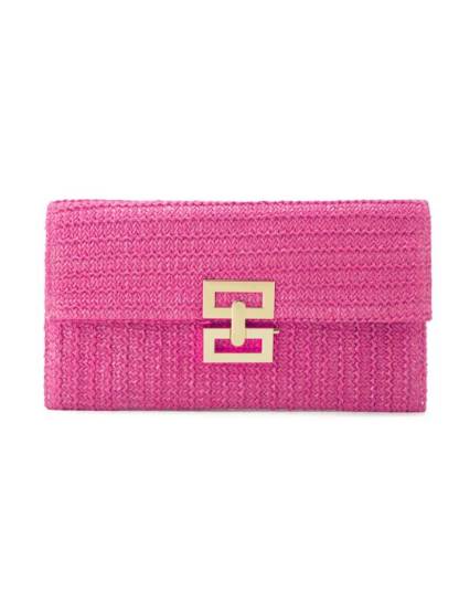 Straw Minimalist Clutch Chain Bag