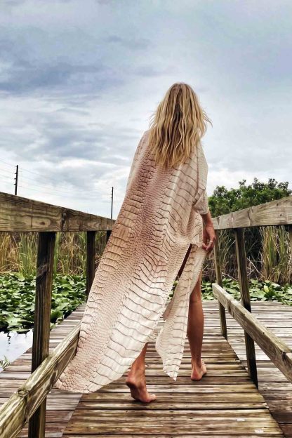 Unique Printed Cardigan And Wide Leg Pants Set