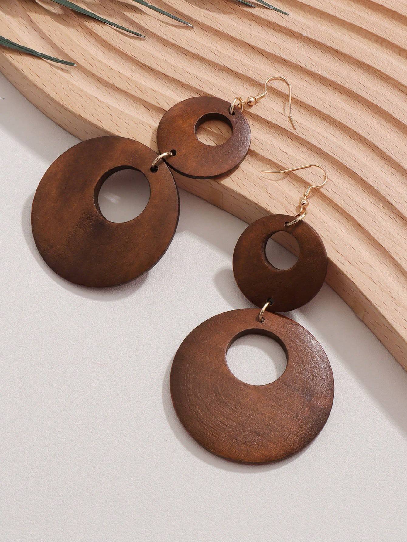 Bohemian Wooden Earrings