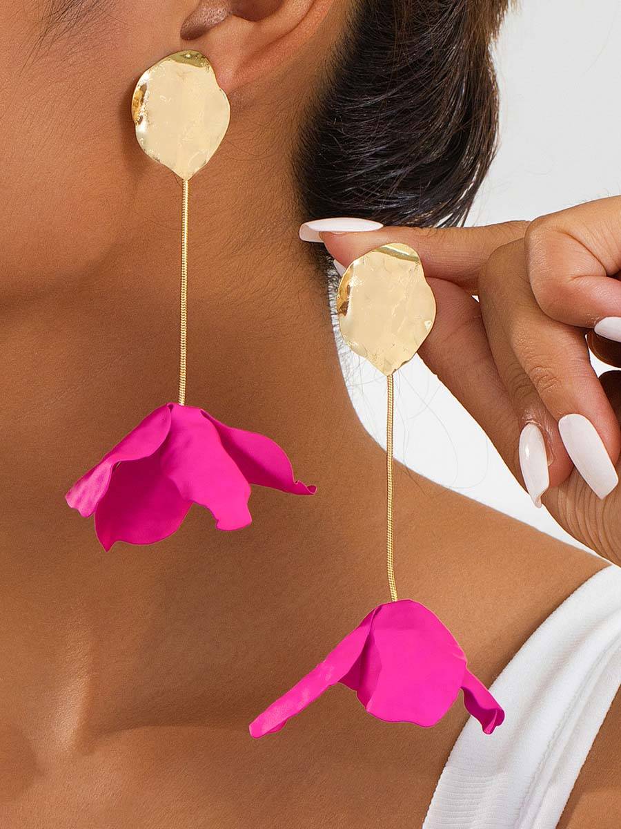 Flower Tassel Earrings
