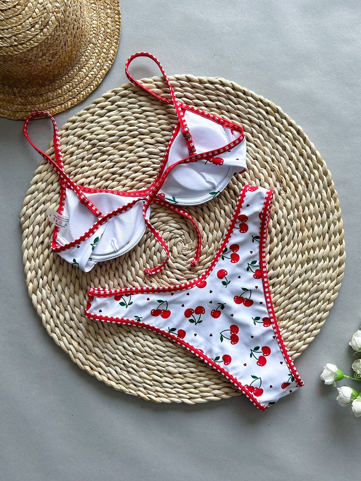 Printed Bikini Two-Piece Set