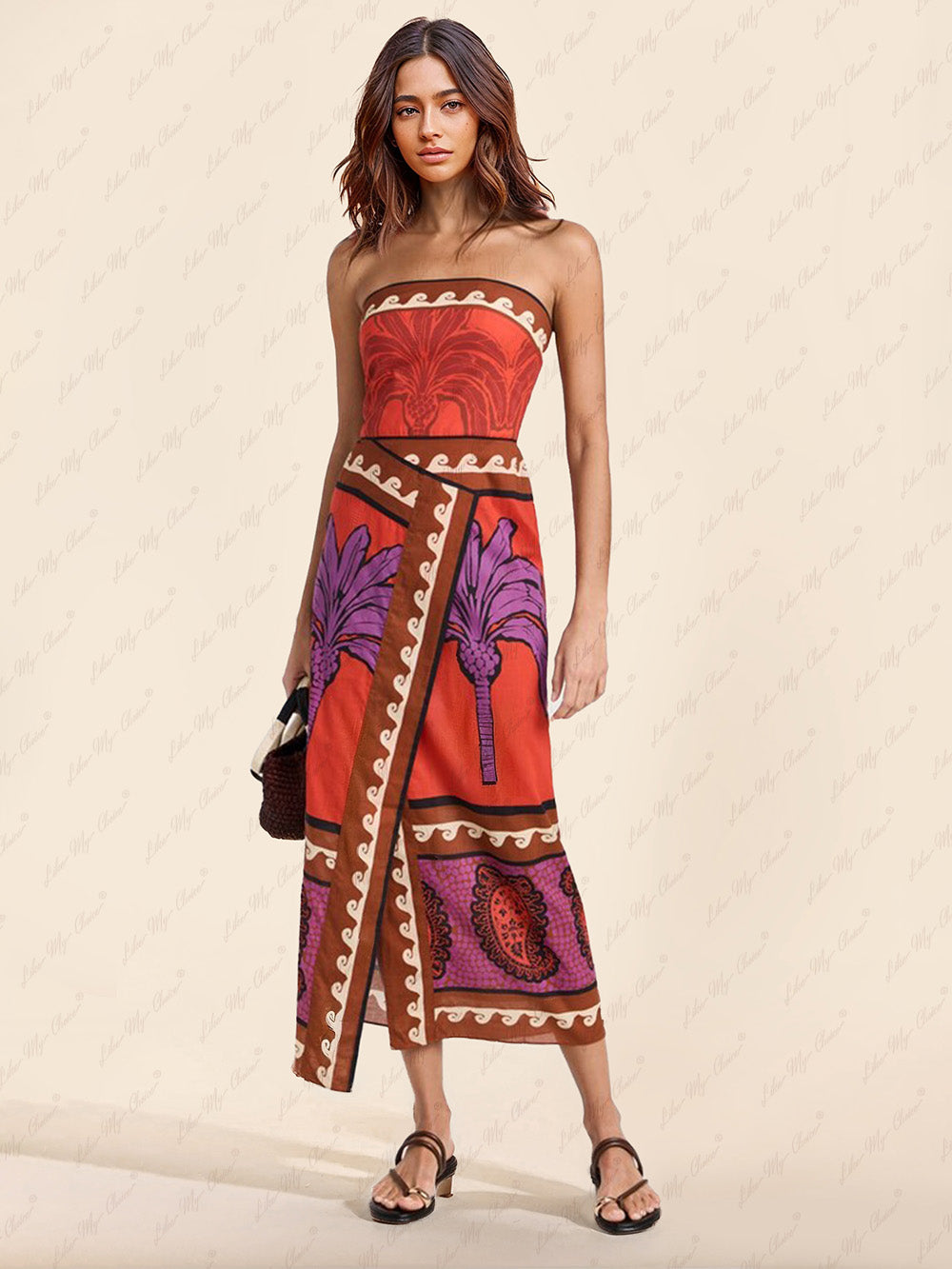 Sexy Prom Ombre Print Slit Irregular Contrast Sloping Shoulder Evening Dresses(5 Colors) Sexy Prom Ombre Print Slit Irregular Contrast Sloping Shoulder Evening Dresses(5 Colors)
