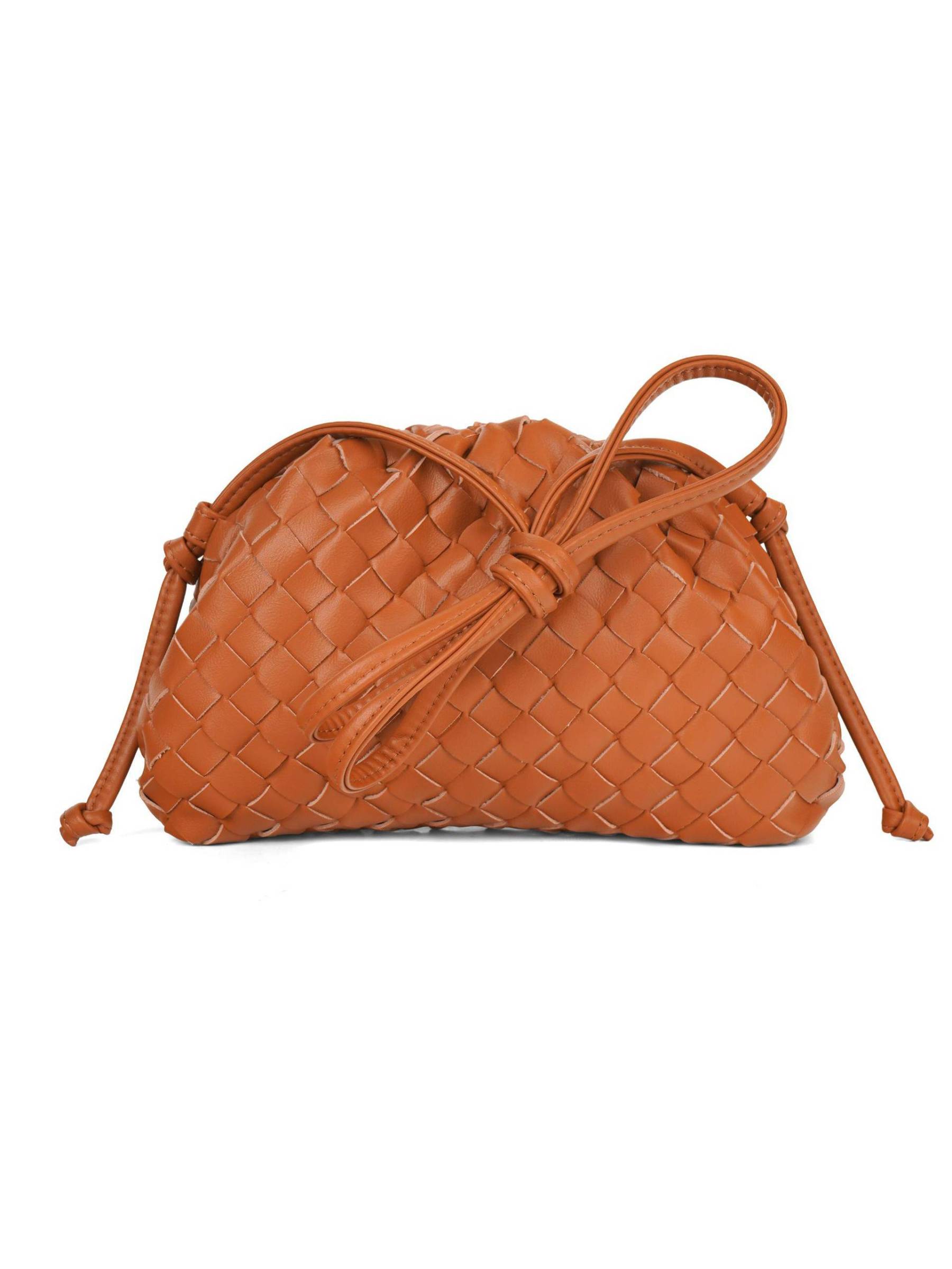 Minimalist Hand-Woven Clutch Shoulder Bag