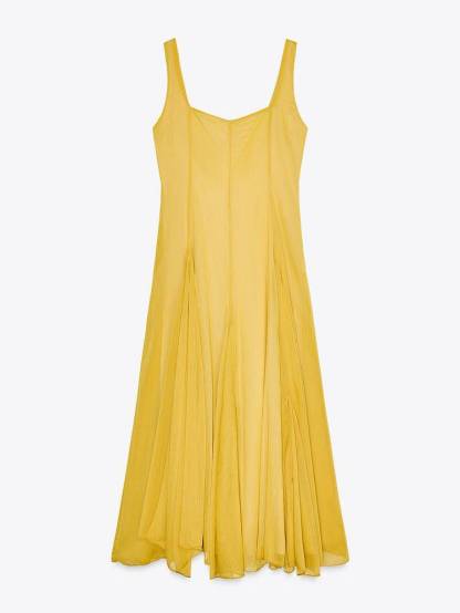 Square Collar Sling Dress