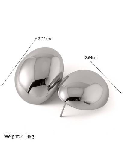 Oval Bean Earrings