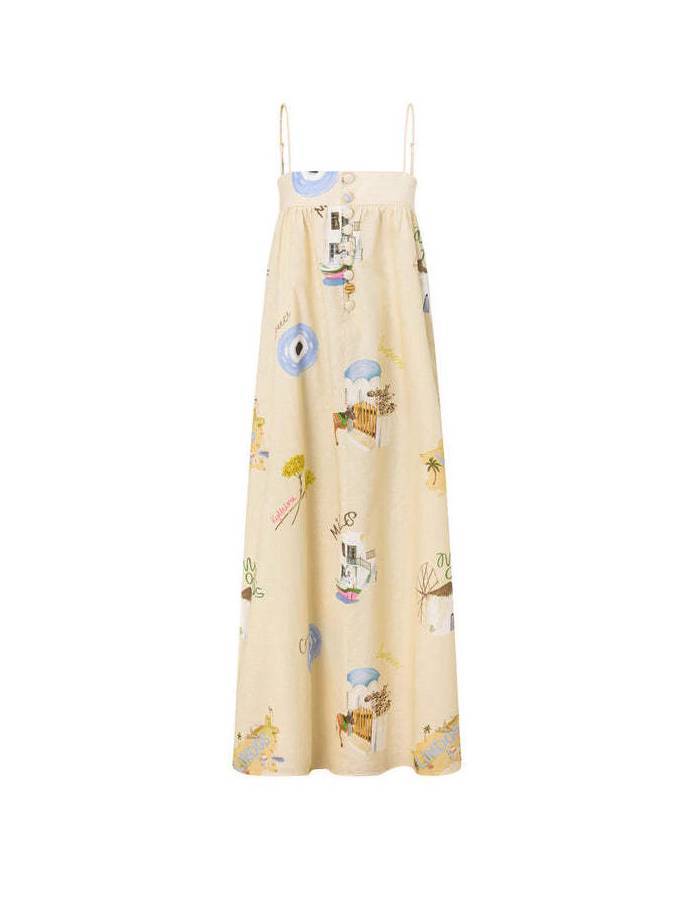 Sling Printed Maxi Dress