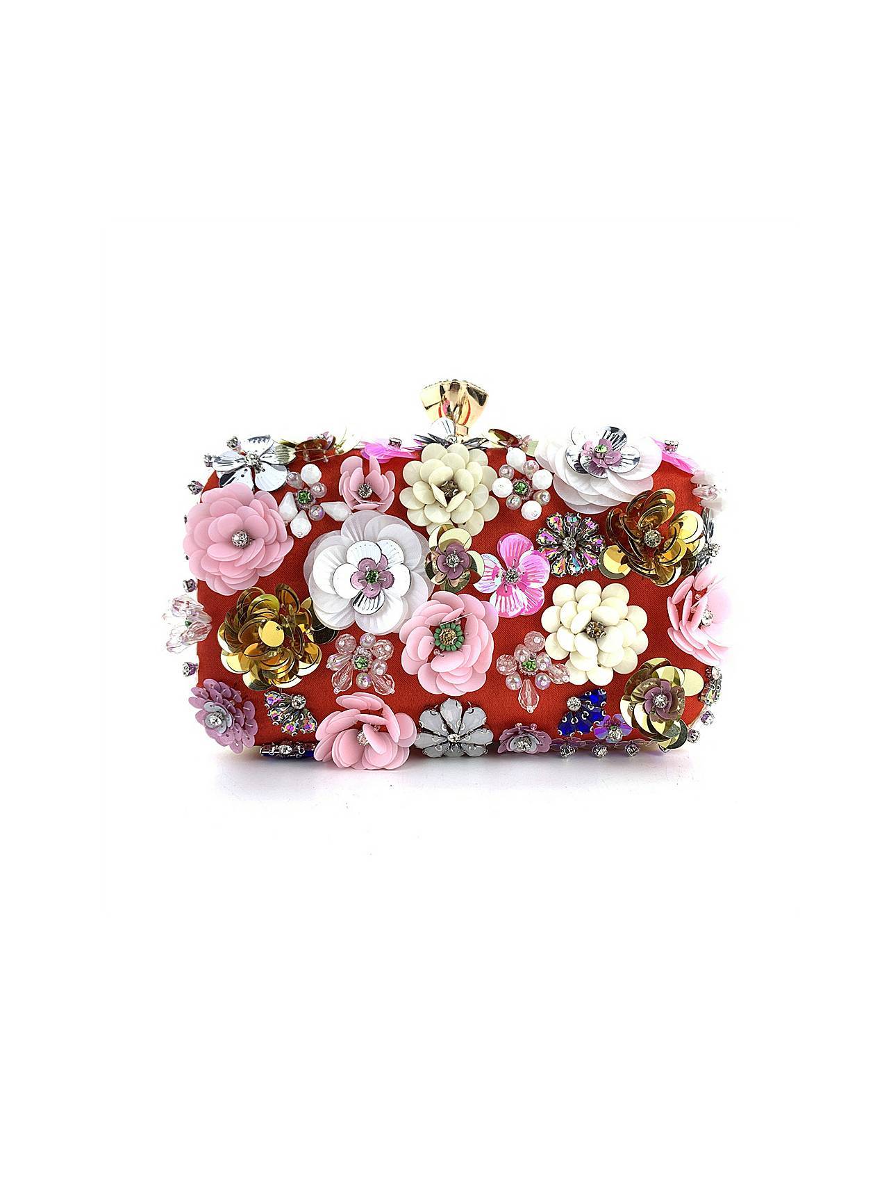 Three-dimensional Flower Handbag Chain Bag