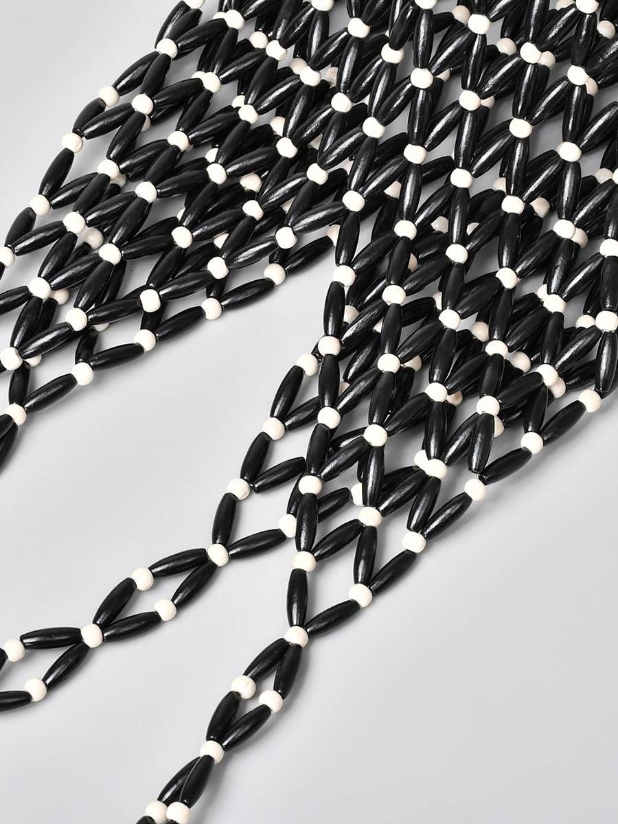 Hollow Woven Bucket Bag