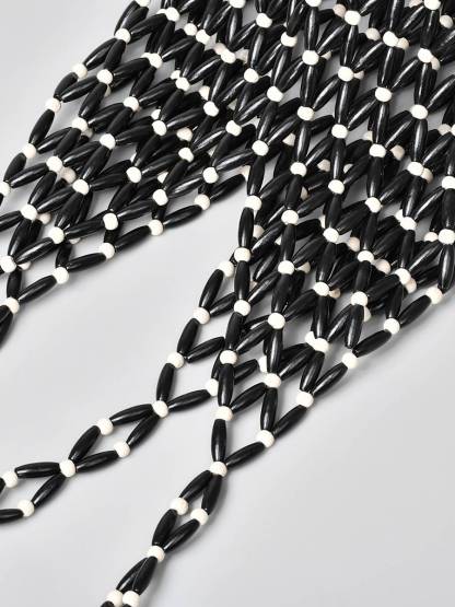 Hollow Woven Bucket Bag