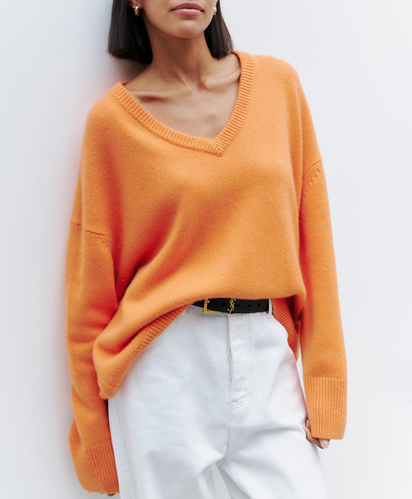 V-Neck Pullover Sweater