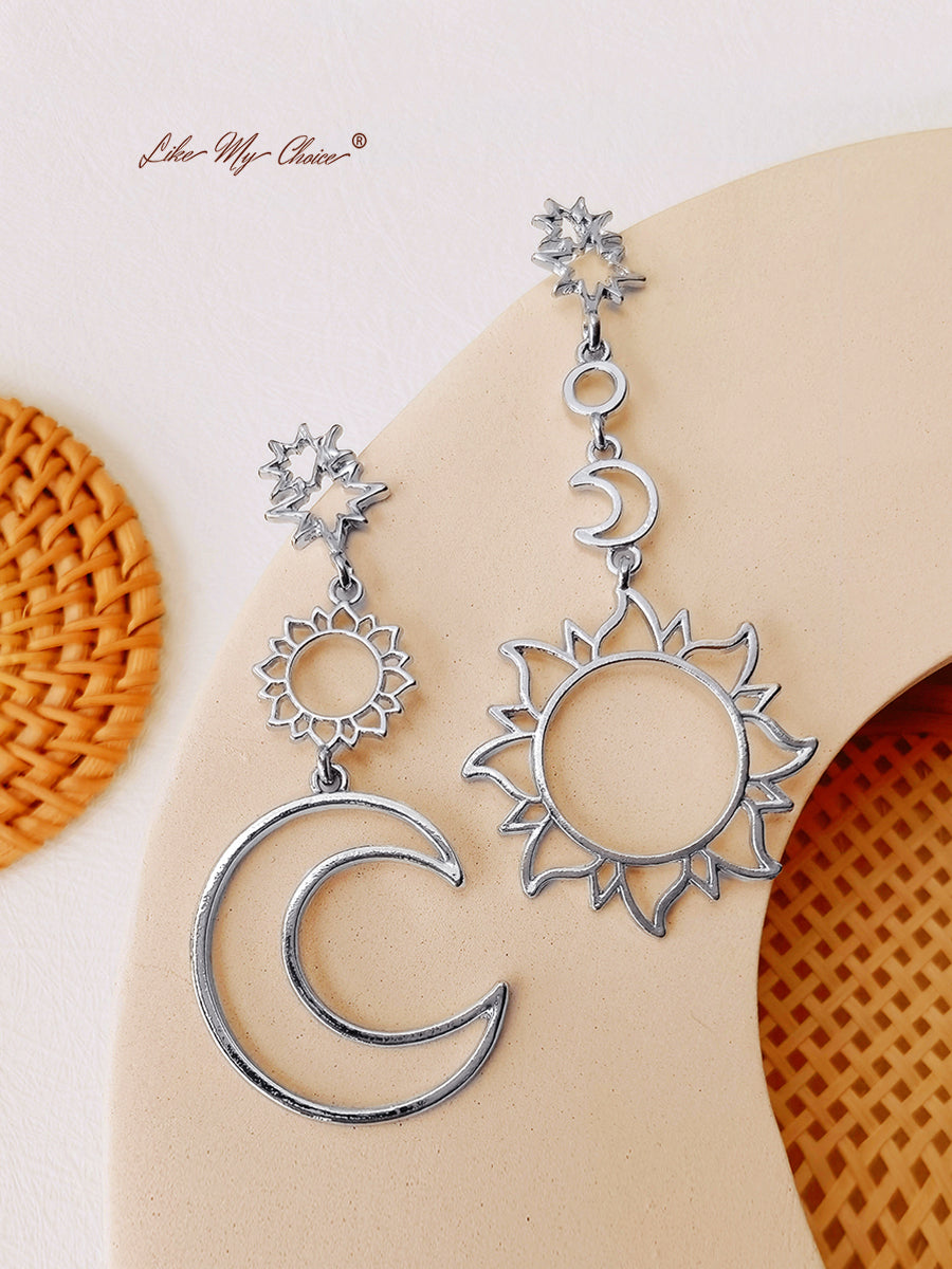 Pendientes de la Diosa del Sol y la Luna