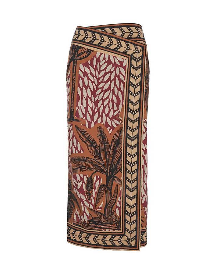 Printed Beach Sunscreen Bikini Skirt