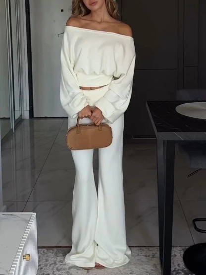 Drapey Flared Trousers