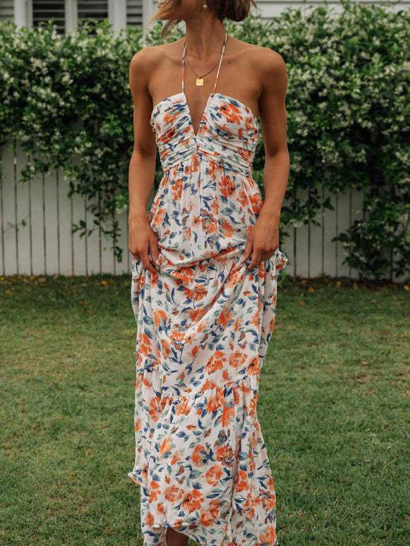 Floral-Print Maxi Dress