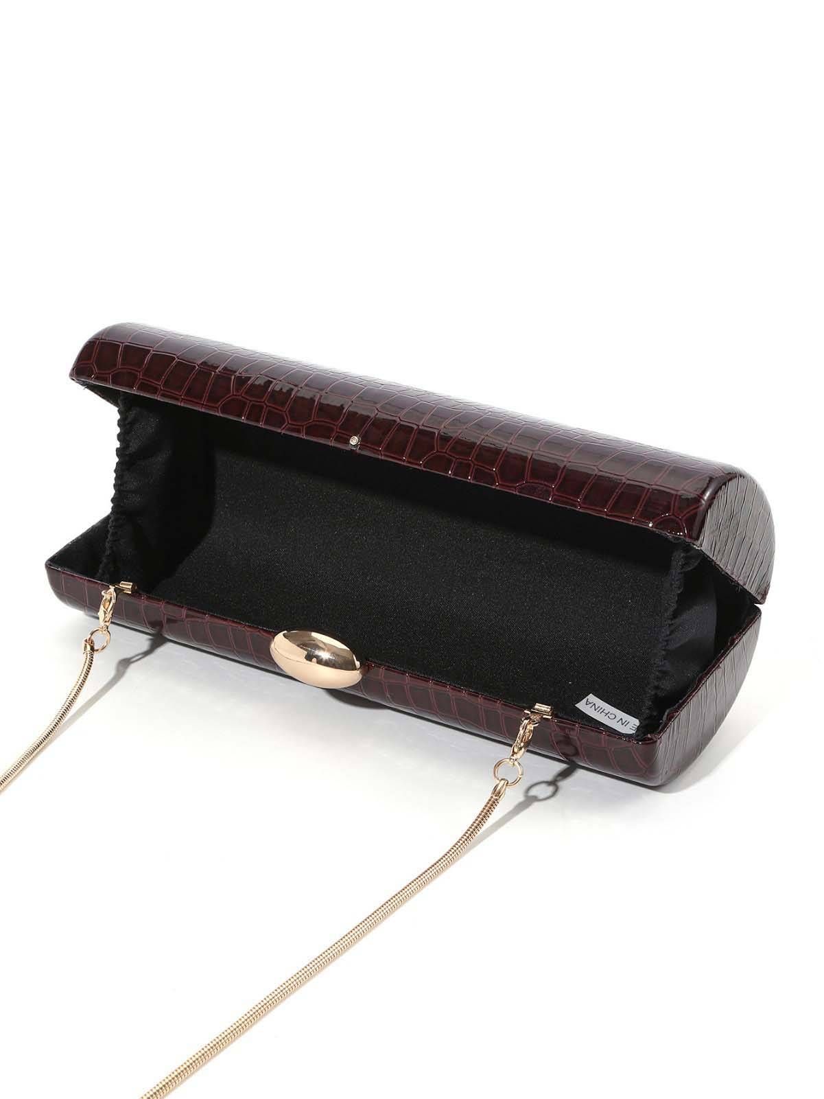 Minimalist Crocodile Pattern Handbag Chain Bag