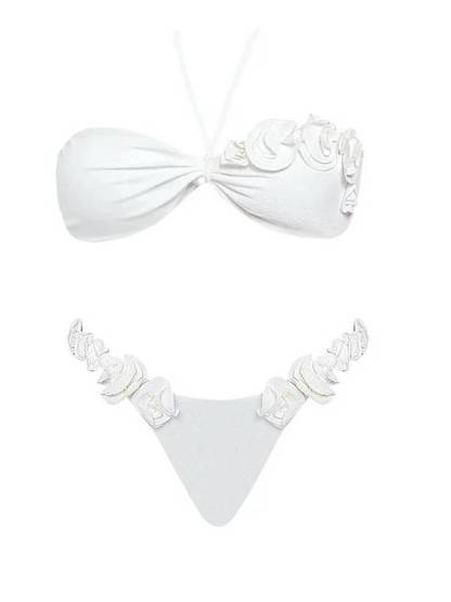 Three-dimensional Flower Bikini Two-piece Set