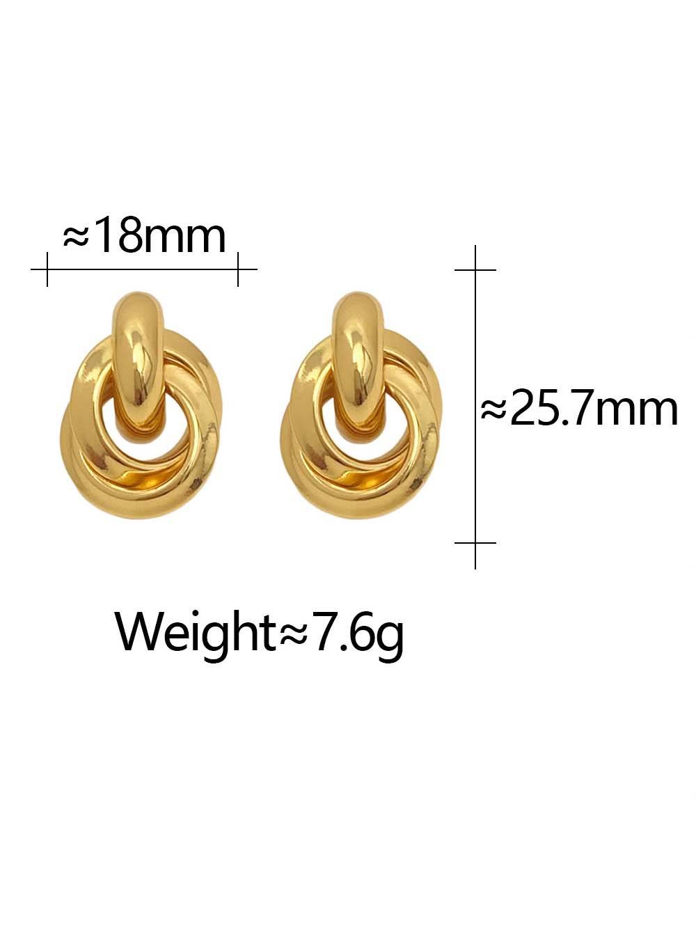 Minimalist Circle Earrings