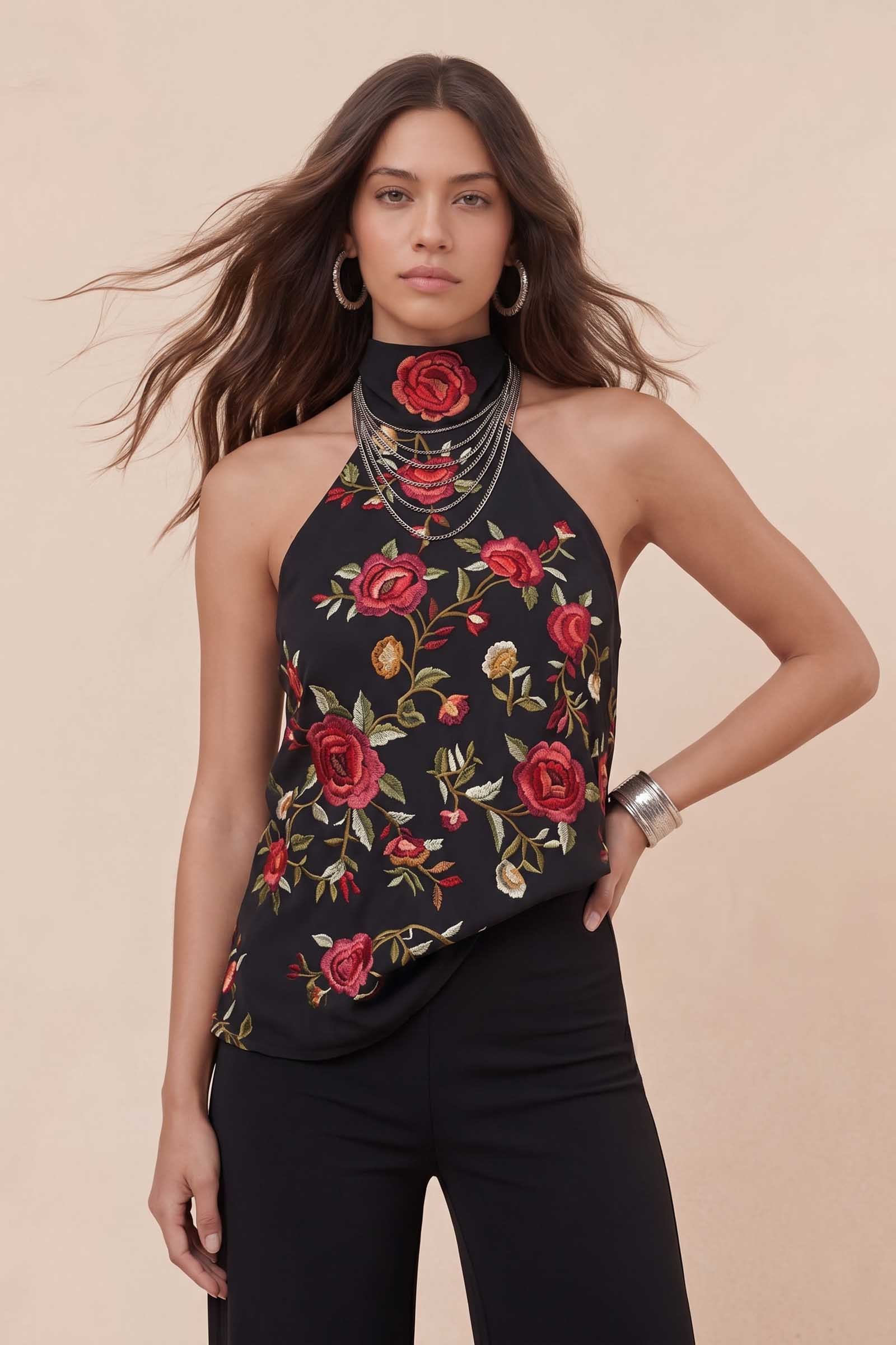 Printed Off-Shoulder Top Wide Leg Pants Set