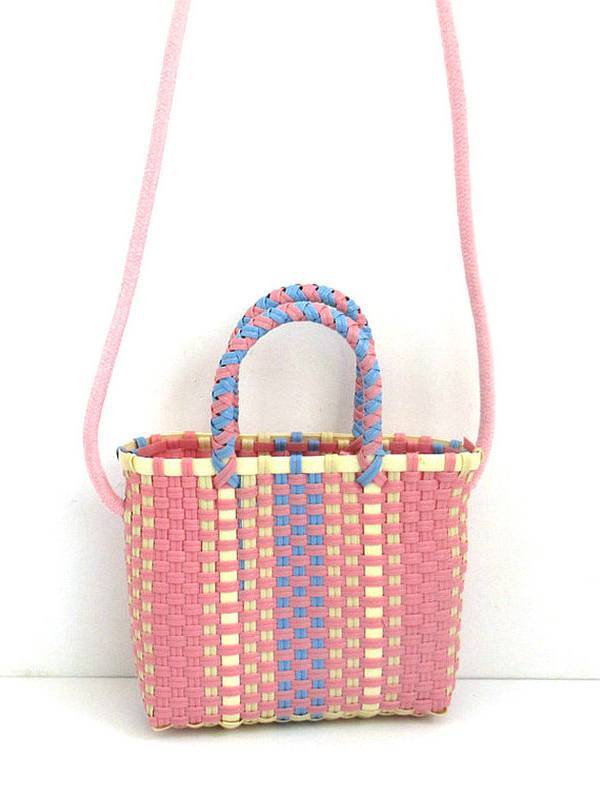 Colorful Hand Woven Beach Bag Picnic Bag