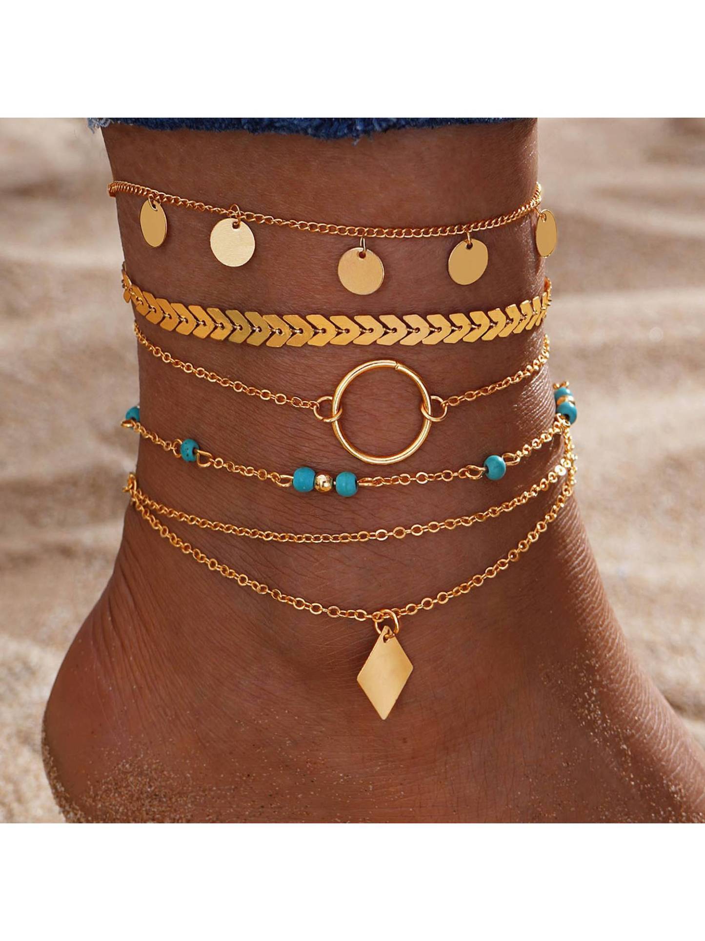 Pineapple Star Elements Anklet