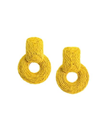 Straw Hand-woven Earrings