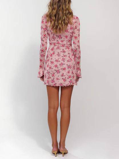 Floral Print Mini Dress