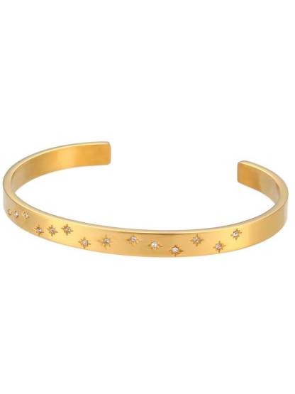 Natural Stone Inlaid Bracelet