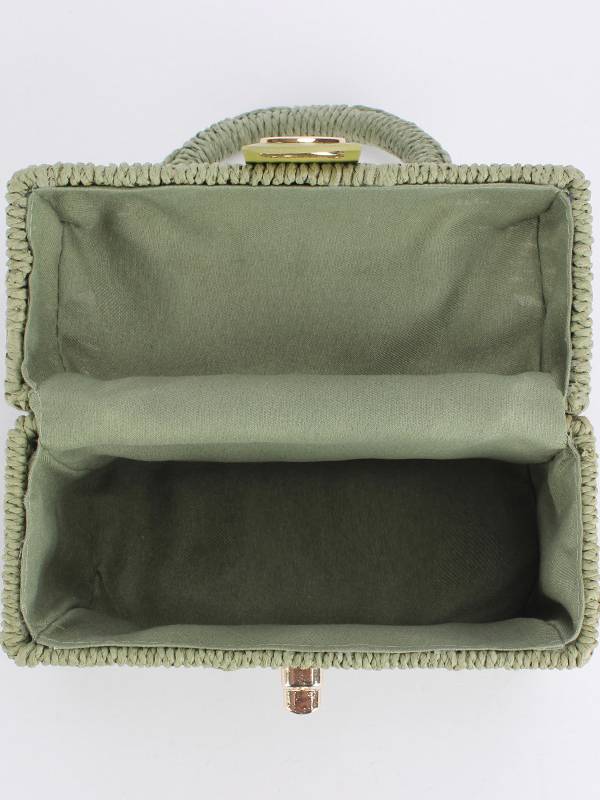 Small Square Box Woven Bag Chain Bag