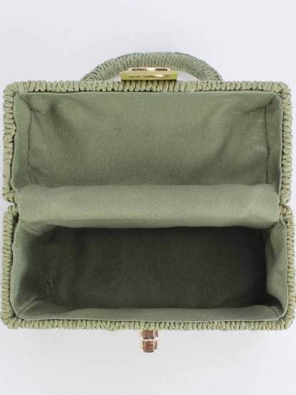 Small Square Box Woven Bag Chain Bag