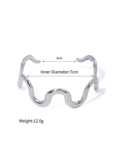 Minimalist Irregular Curve Bracelet