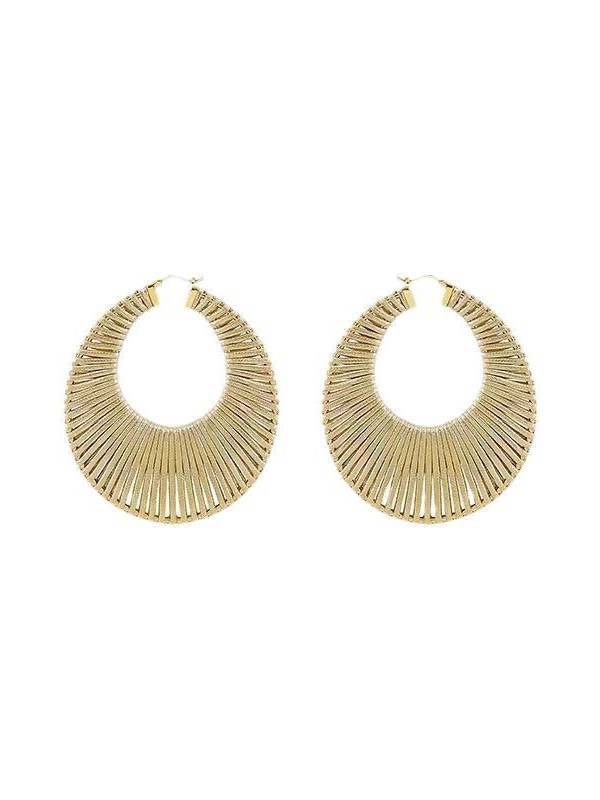 Minimalist Fan-shaped Earrings