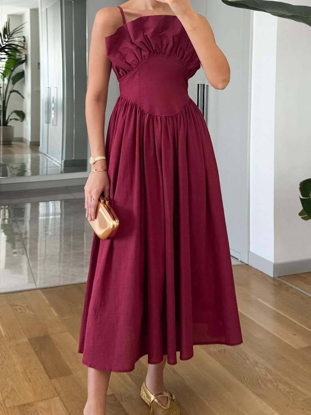 Vintage Tube Top Suspender Dress