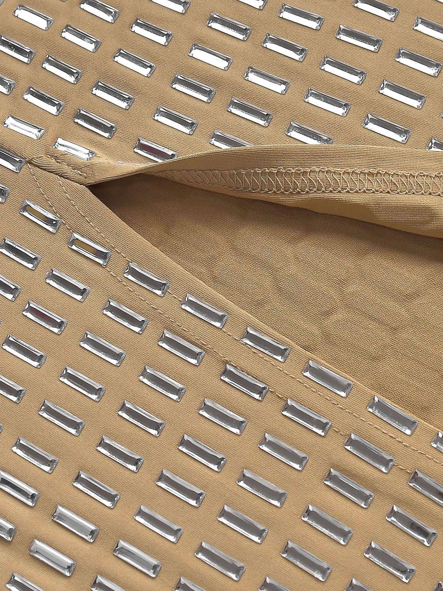 Shiny Tube Top Slim-Fit Maxi Dress