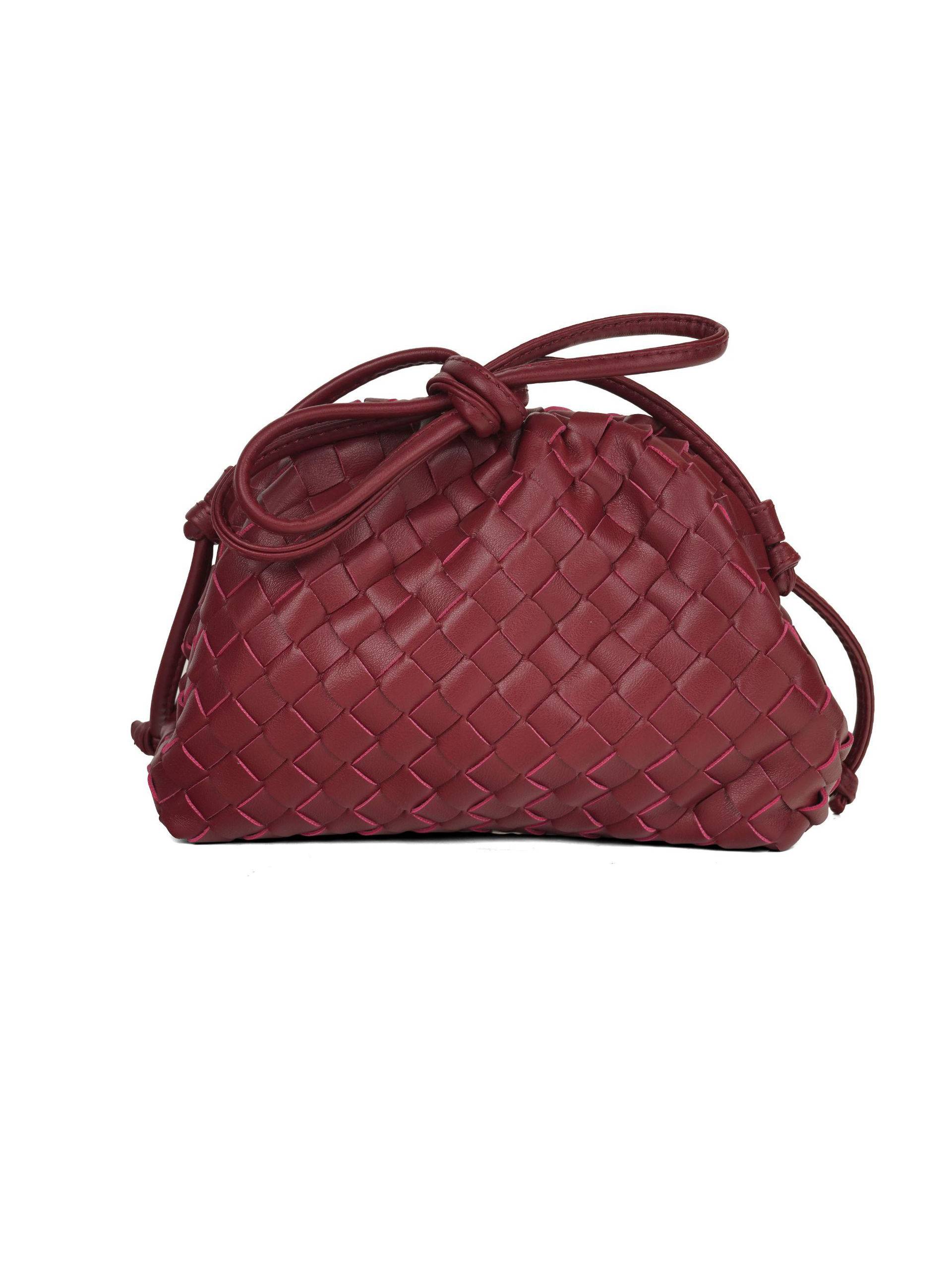 Minimalist Hand-Woven Clutch Shoulder Bag