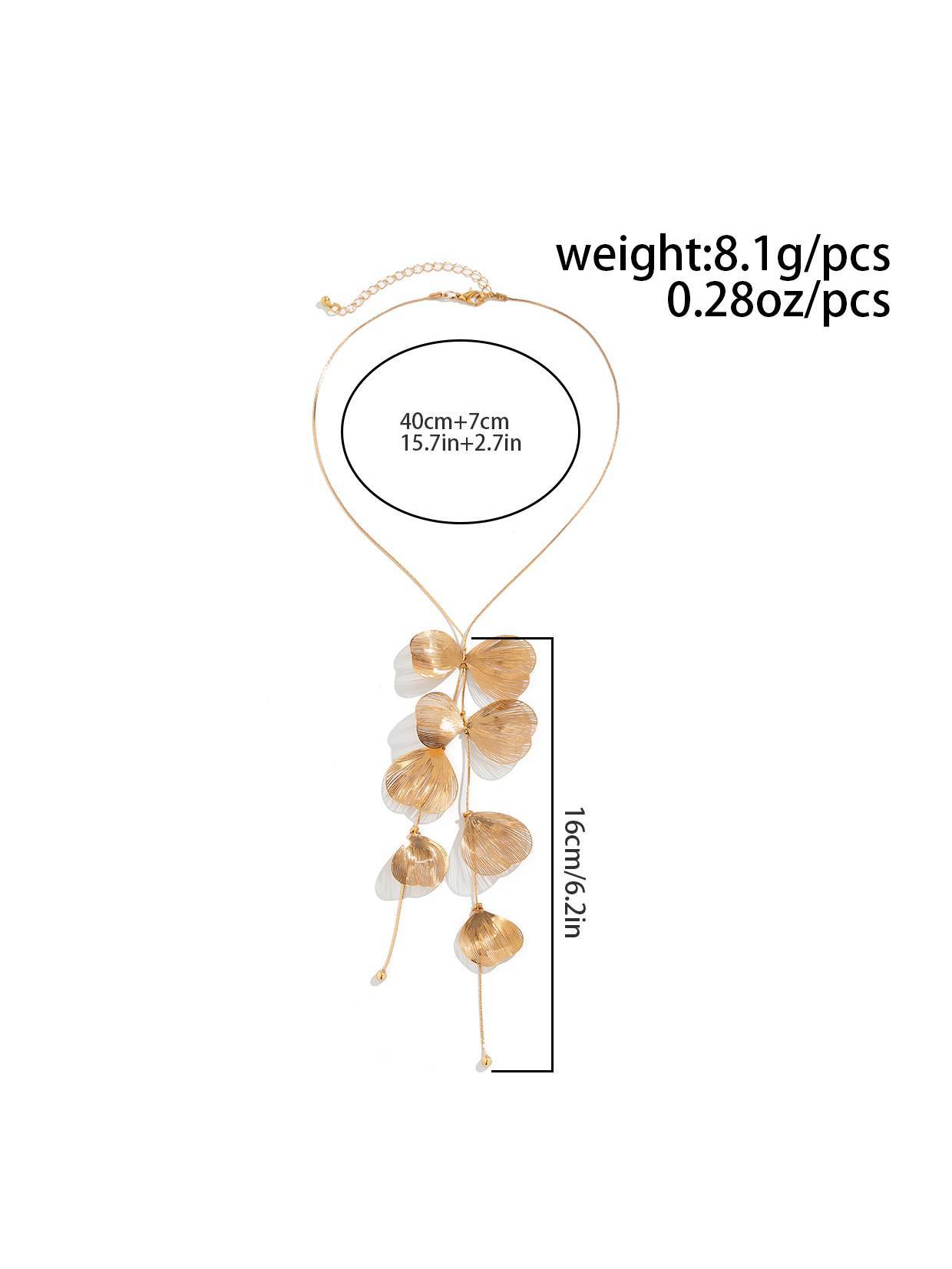 Ginkgo Leaf Tassel Earrings And Necklace